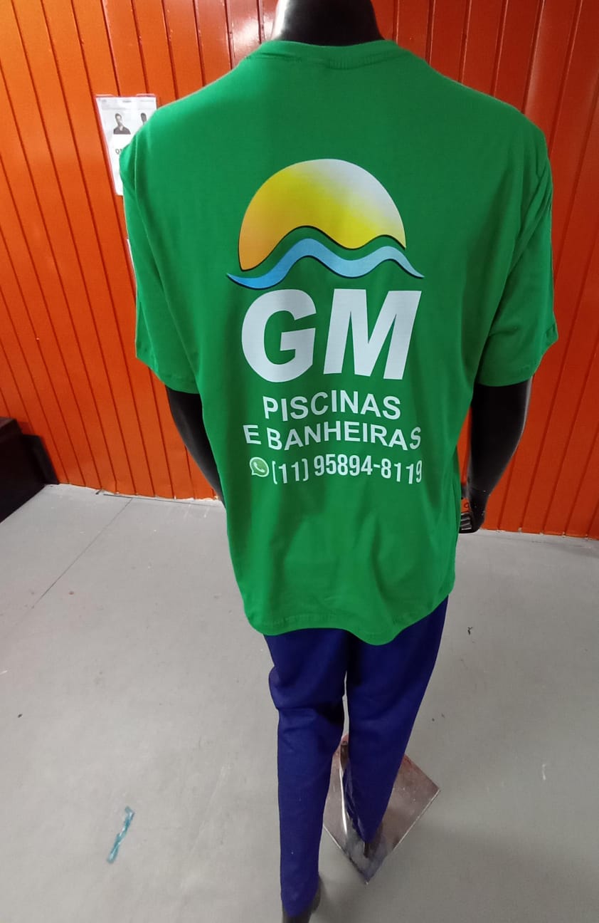 Camiseta operacional GM Piscinas (costas)