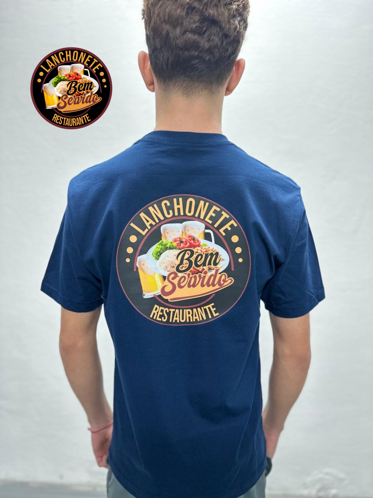 Camiseta operacional Bem Servido navy